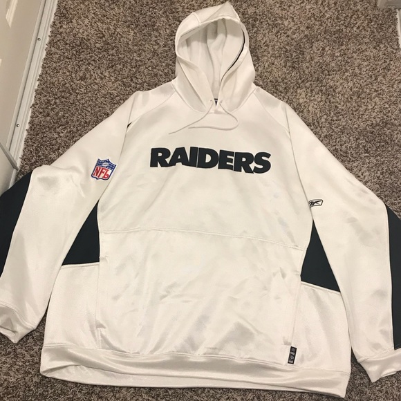Raiders white hoodie Clearance